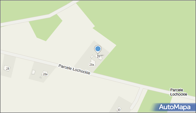 Rachcin, Parcele Łochockie, 29, mapa Rachcin