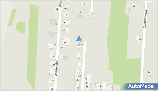 Radom, Paryska, 75, mapa Radomia