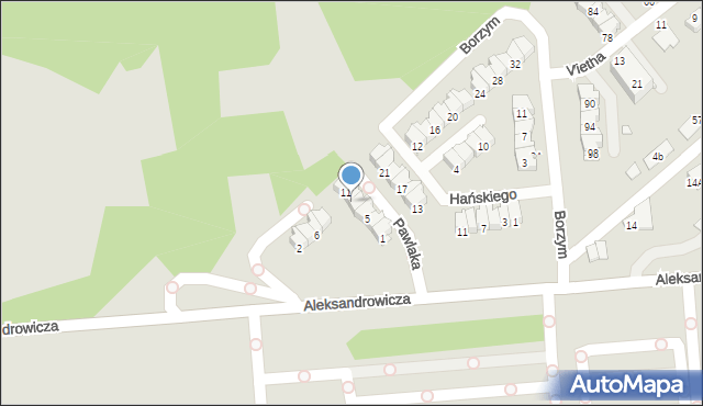 Radom, Pawlaka Zacheusza, 9, mapa Radomia