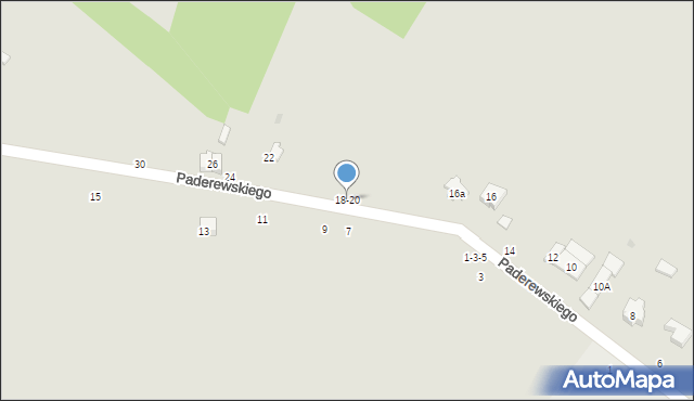 Radomsko, Paderewskiego Ignacego Jana, 18-20, mapa Radomsko