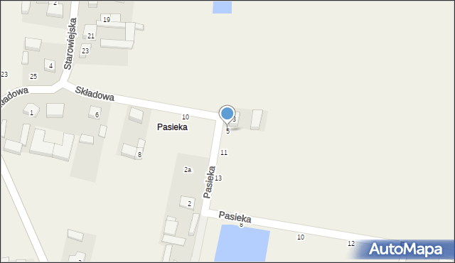 Radoszewice, Pasieka, 5, mapa Radoszewice