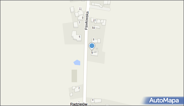 Radziejów, Pawłowska, 6, mapa Radziejów