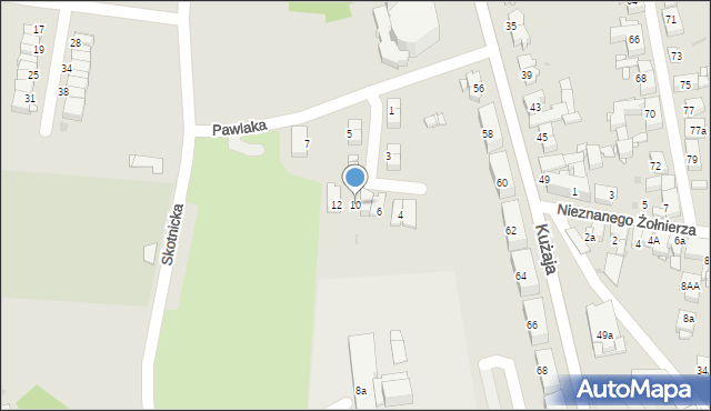 Radzionków, Pawlaka Edwarda, ks., 10, mapa Radzionków