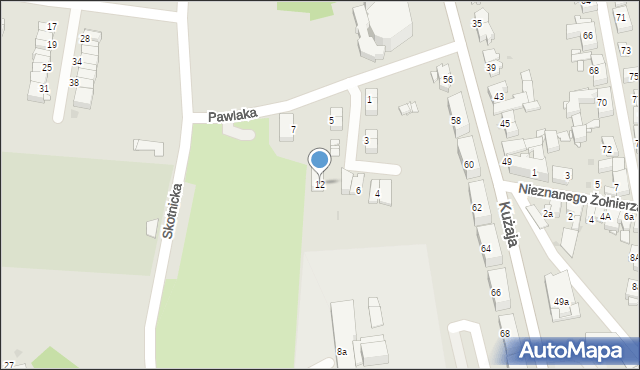 Radzionków, Pawlaka Edwarda, ks., 12, mapa Radzionków