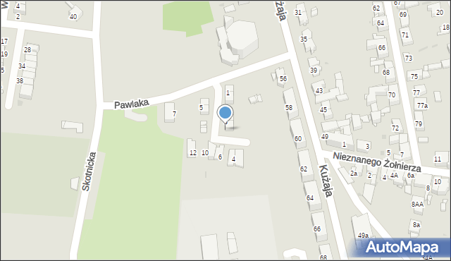 Radzionków, Pawlaka Edwarda, ks., 3a, mapa Radzionków