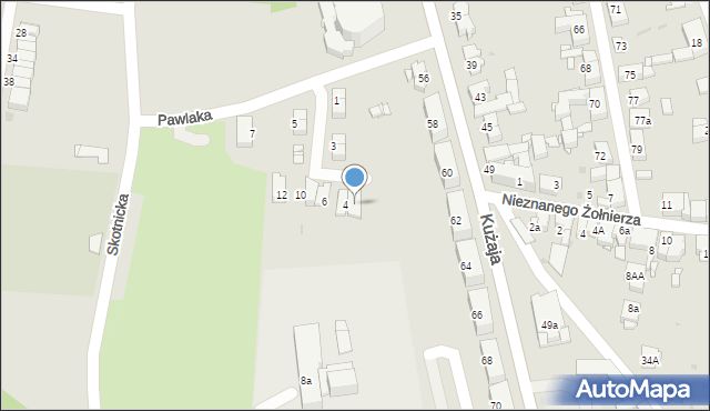 Radzionków, Pawlaka Edwarda, ks., 4a, mapa Radzionków