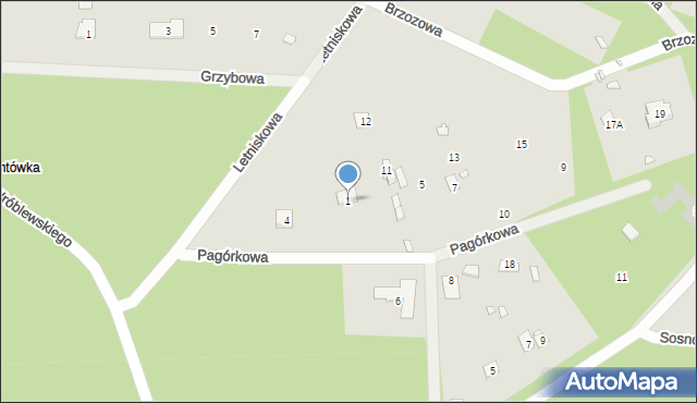 Radzymin, Pagórkowa, 1, mapa Radzymin