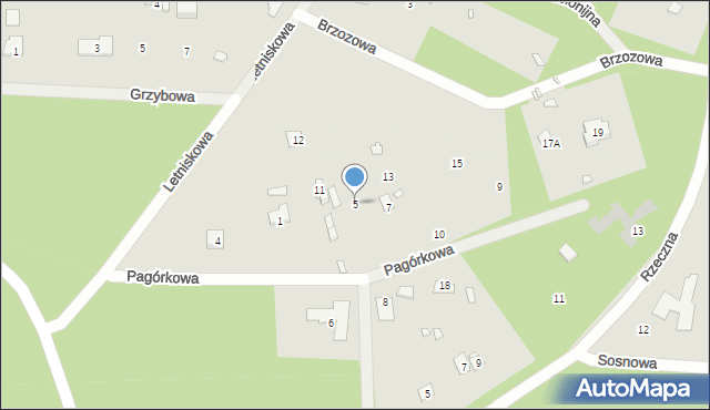 Radzymin, Pagórkowa, 5, mapa Radzymin