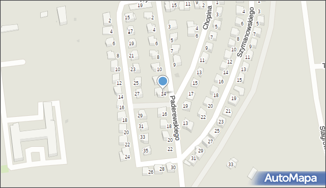 Radzyń Podlaski, Paderewskiego Ignacego Jana, 14, mapa Radzyń Podlaski