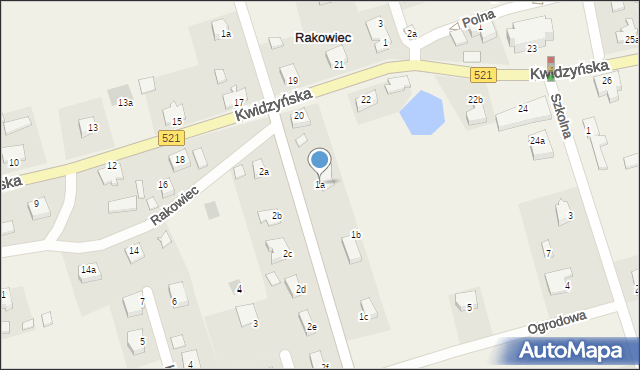 Rakowiec, Pawlicka, 1a, mapa Rakowiec