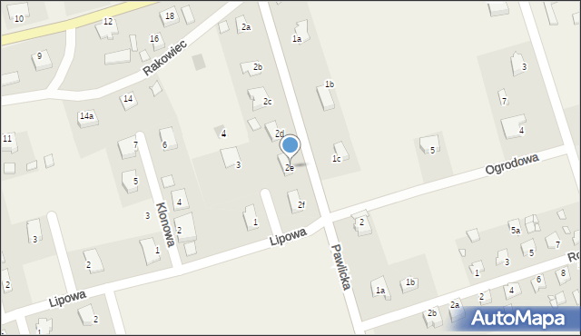 Rakowiec, Pawlicka, 2e, mapa Rakowiec