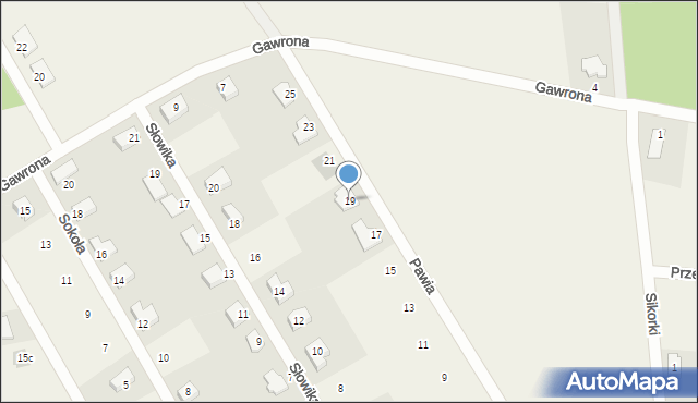 Rakownia, Pawia, 19, mapa Rakownia