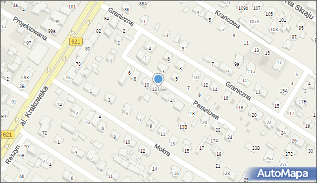 Raszyn, Pastelowa, 12a, mapa Raszyn