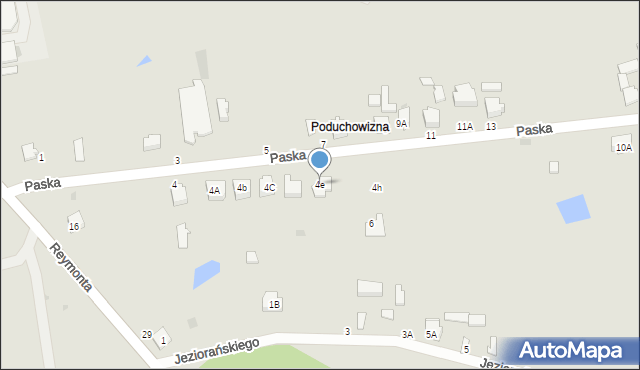 Rawa Mazowiecka, Paska, 4e, mapa Rawa Mazowiecka