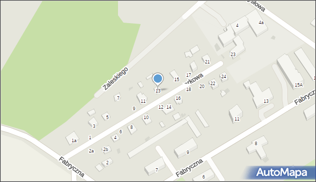 Rejowiec, Parkowa, 13, mapa Rejowiec