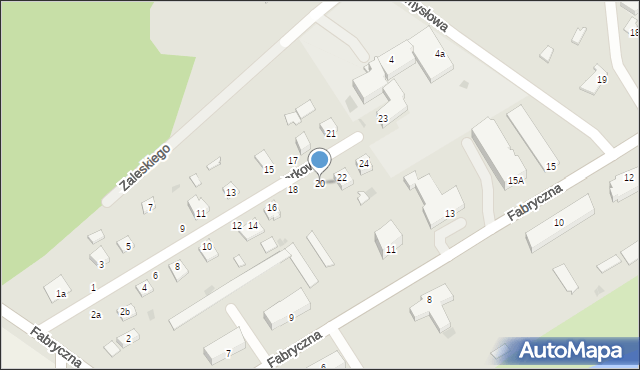 Rejowiec, Parkowa, 20, mapa Rejowiec