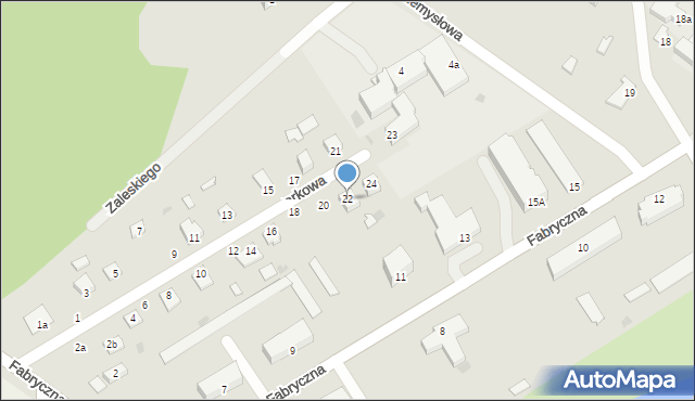 Rejowiec, Parkowa, 22, mapa Rejowiec