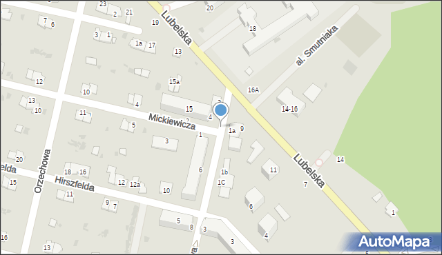 Rejowiec Fabryczny, Parkowa, 1e, mapa Rejowiec Fabryczny