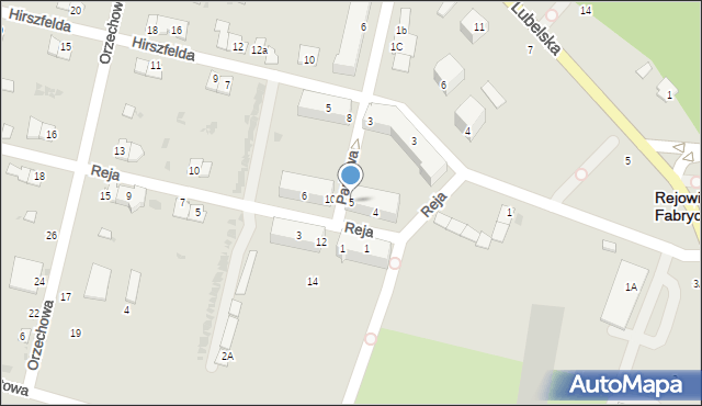 Rejowiec Fabryczny, Parkowa, 5, mapa Rejowiec Fabryczny