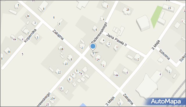 Rogów, Paderewskiego Ignacego Jana, 3, mapa Rogów