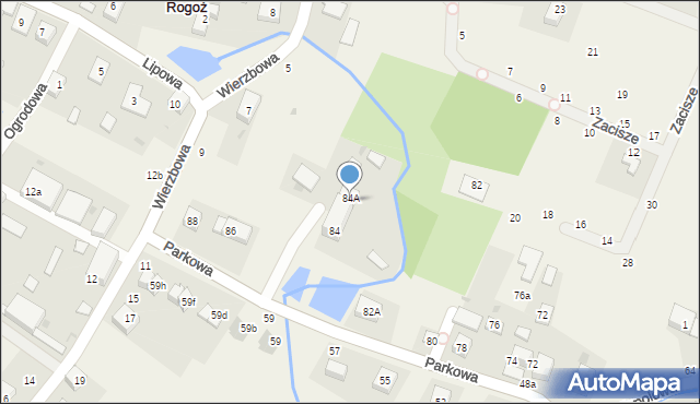 Rogoż, Parkowa, 84a, mapa Rogoż