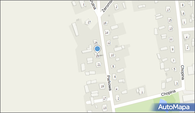 Rościszewo, Parkowa, 23, mapa Rościszewo