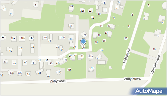 Rozalin, Parkowa, 20, mapa Rozalin