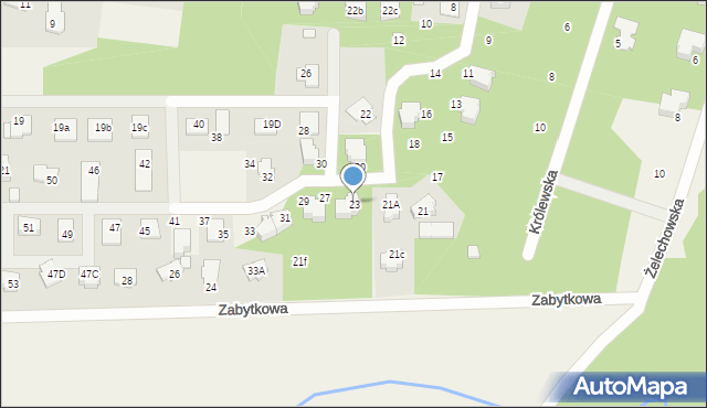 Rozalin, Parkowa, 23, mapa Rozalin