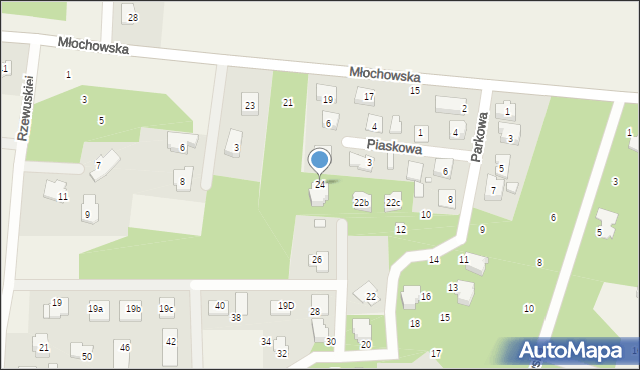 Rozalin, Parkowa, 24, mapa Rozalin