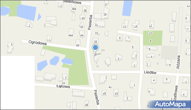 Rożental, Pasierba, ks., 37, mapa Rożental