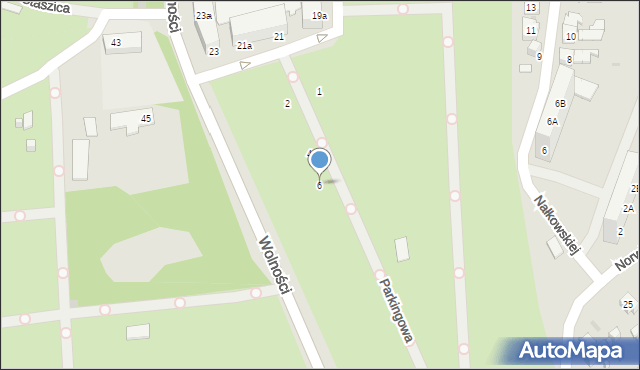 Ruda Śląska, Parkingowa, 6, mapa Rudy Śląskiej