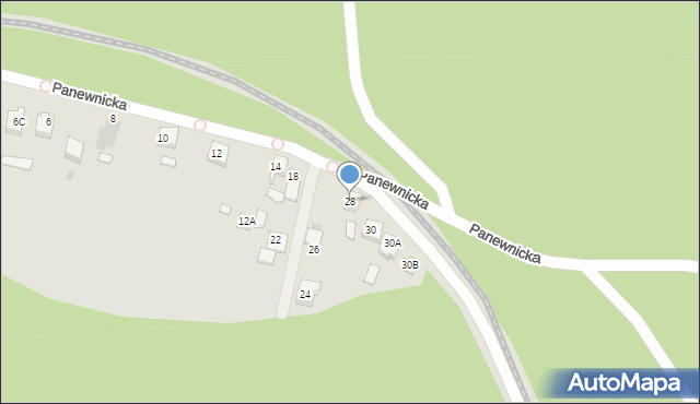 Ruda Śląska, Panewnicka, 28, mapa Rudy Śląskiej