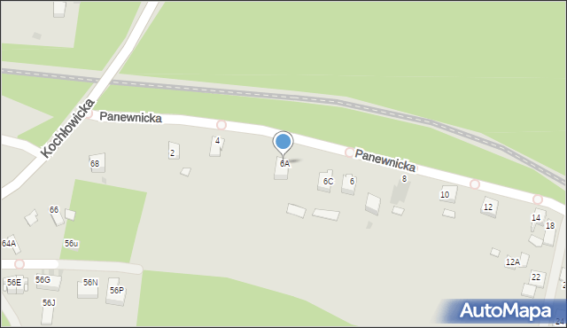 Ruda Śląska, Panewnicka, 6A, mapa Rudy Śląskiej