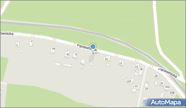 Ruda Śląska, Panewnicka, 8, mapa Rudy Śląskiej