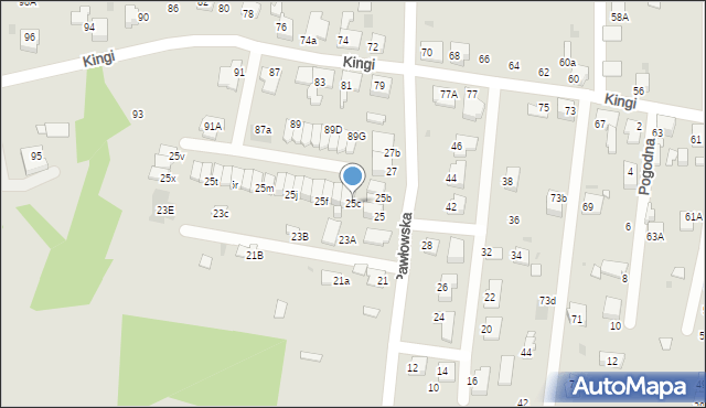 Ruda Śląska, Pawłowska, 25c, mapa Rudy Śląskiej