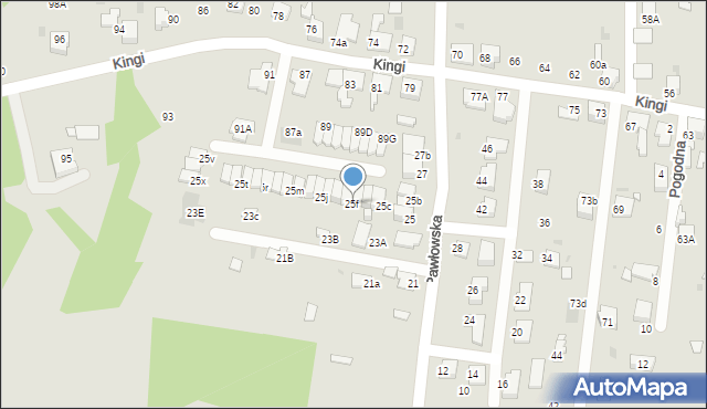 Ruda Śląska, Pawłowska, 25f, mapa Rudy Śląskiej