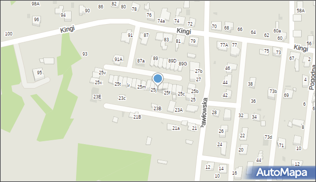 Ruda Śląska, Pawłowska, 25h, mapa Rudy Śląskiej