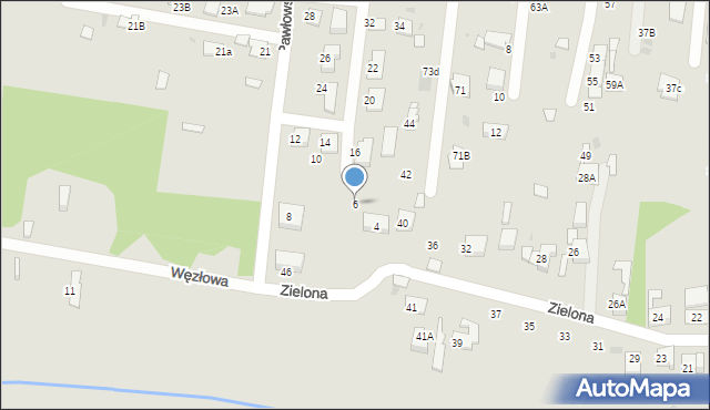 Ruda Śląska, Pawłowska, 6, mapa Rudy Śląskiej