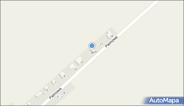 Rudno, Palmowa, 15, mapa Rudno