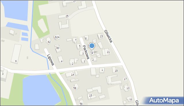 Rudziniec, Parkowa, 4, mapa Rudziniec