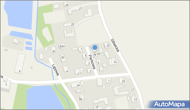 Rudziniec, Parkowa, 6, mapa Rudziniec