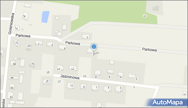 Rurzyca, Parkowa, 10, mapa Rurzyca