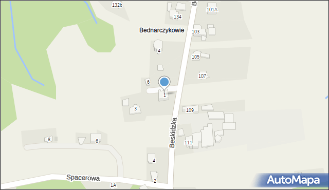 Rychwałd, Panoramiczna, 1, mapa Rychwałd