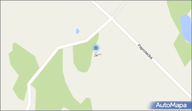 Rydzewo, Paprotecka, 2ak, mapa Rydzewo