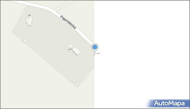 Rydzewo, Paprotecka, 2b, mapa Rydzewo