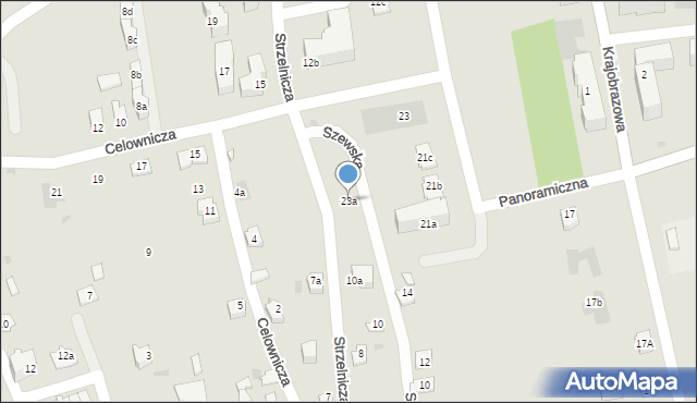 Rzeszów, Panoramiczna, 23a, mapa Rzeszów