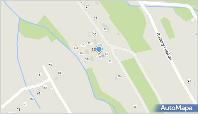 Rzeszów, Pasterczyka Andrzeja, ks., 32k, mapa Rzeszów