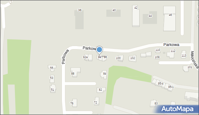 Rzeszów, Parkowa, 94, mapa Rzeszów