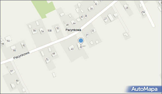 Rzezawa, Pacynkowa, 41, mapa Rzezawa