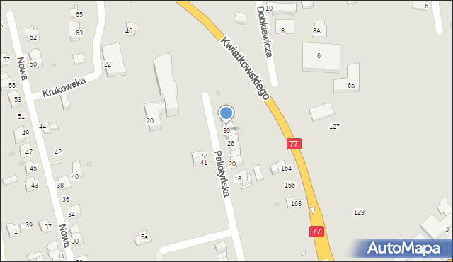 Sandomierz, Pallotyńska, 30, mapa Sandomierza